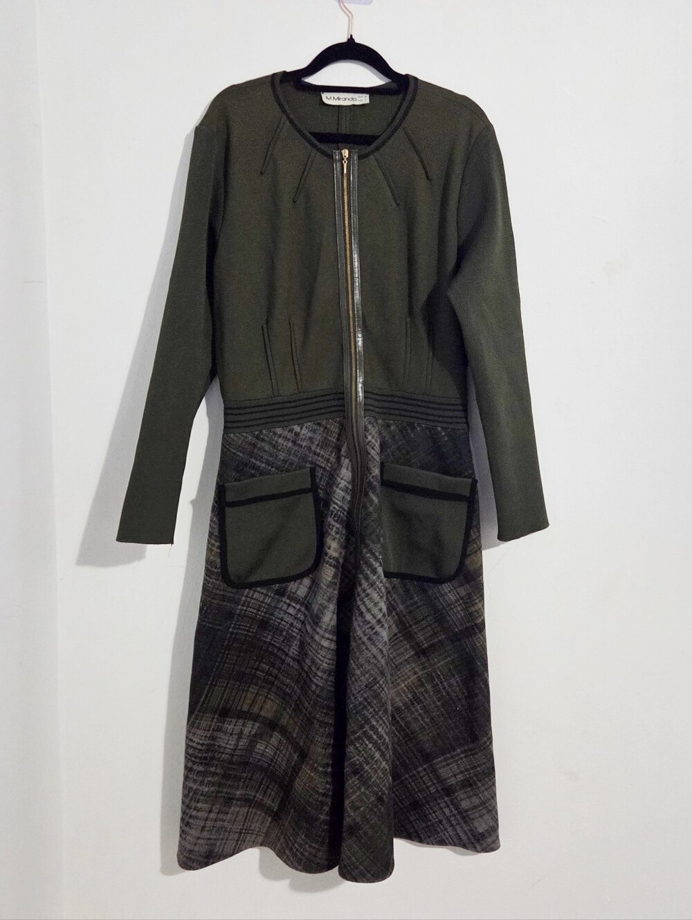 M. Miranda Zip-Front Dress